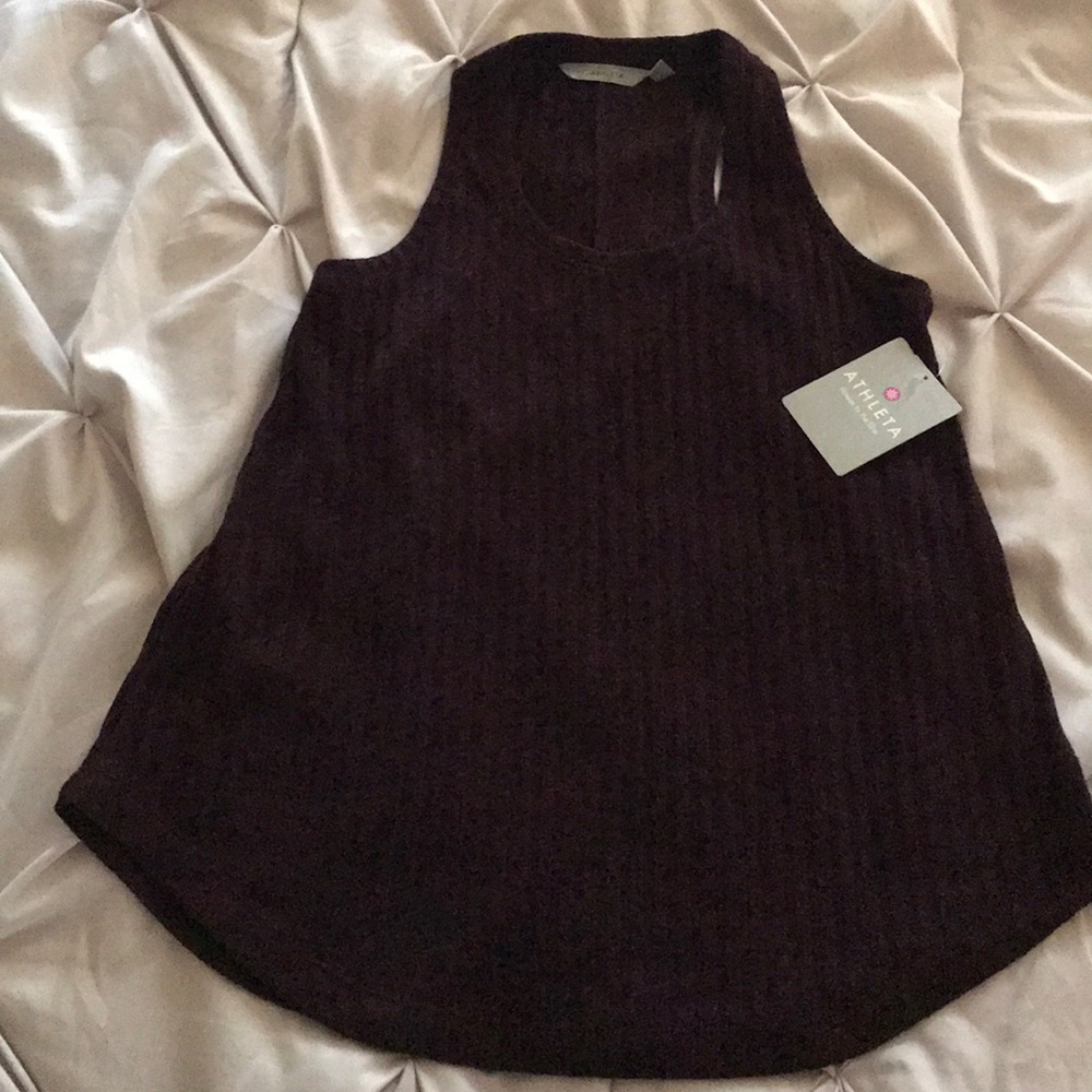 Athleta Tiburon Tank NWT Size XS Burgundy
